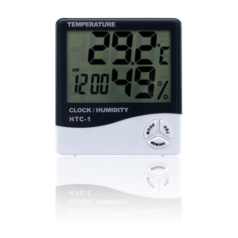 Image of Digitales LCD-Hygrometer-Thermometer für Zuhause, Büro, Gewächshaus, Innengarten - Ahlsen