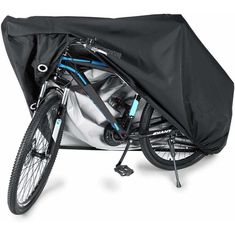 Image of Fahrradabdeckung, wasserdichte Outdoor-Schutzhülle für Fahrräder, wasserdichte Abdeckung, Anti-Staub-UV-Schutz für mtb und Rennrad, 200 x 70 x 110 cm