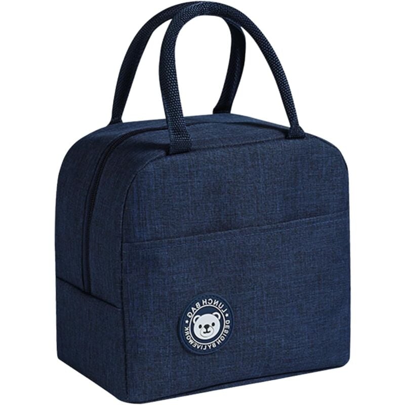 Image of Ahlsen Isolierte Lunchtasche, tragbar, wasserdicht, isolierte Lunchtasche, isolierte Lunchtasche, faltbar, isolierte Lunchbox, Picknicktasche,