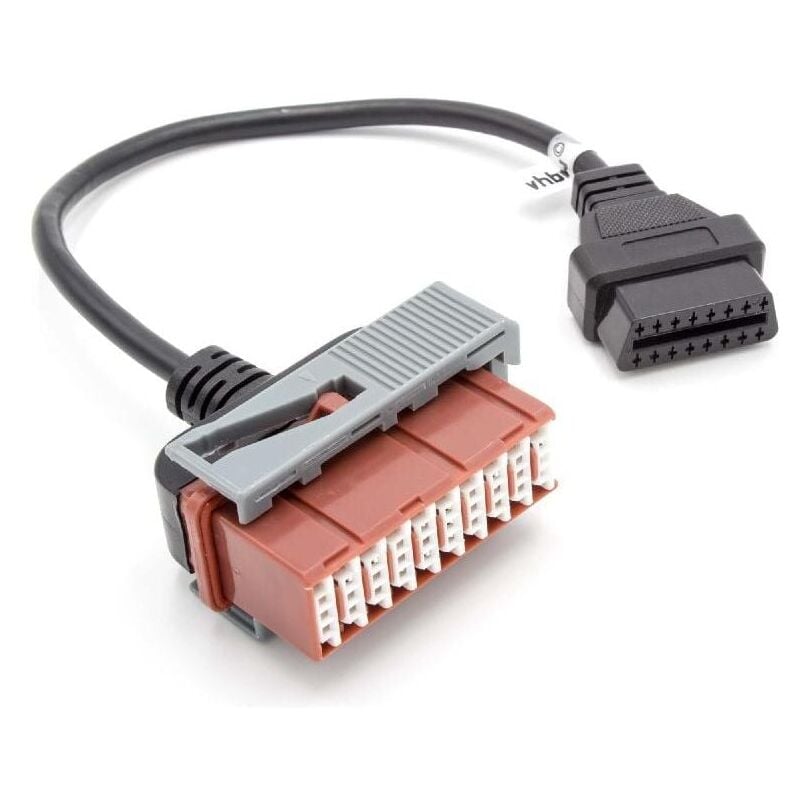 Image of OBD2 – 30-Pin-auf-16-Pin-Adapterkabel für OBD-Diagnosegerät, geeignet für ältere Modelle von Peugeot, Citroen, Groupe psa 30-Pin-Stecker - Ahlsen