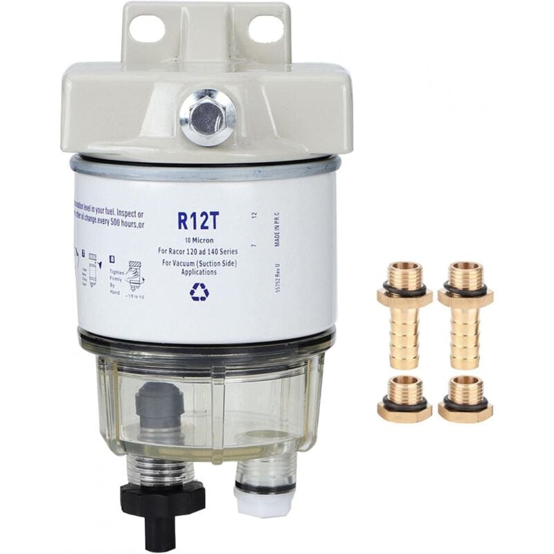 Image of R12T Kraftstofffilter, Kraftstofffilter-Wasserabscheider für Marineboote, 30 gph Durchflussrate - Ahlsen