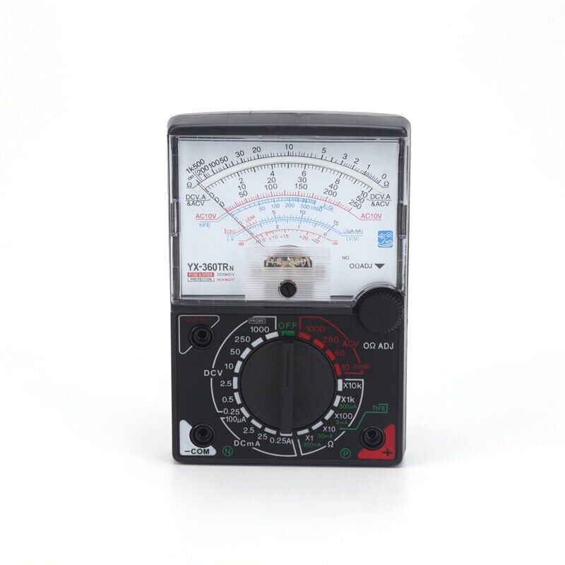 Image of Analoges Multimeter, Multimeter-Tester, AC-DC-Voltmeter, Amperemeter, Ohmmeter, analoges Multimeter, Spannungs-, Strom- und Widerstandsmessung