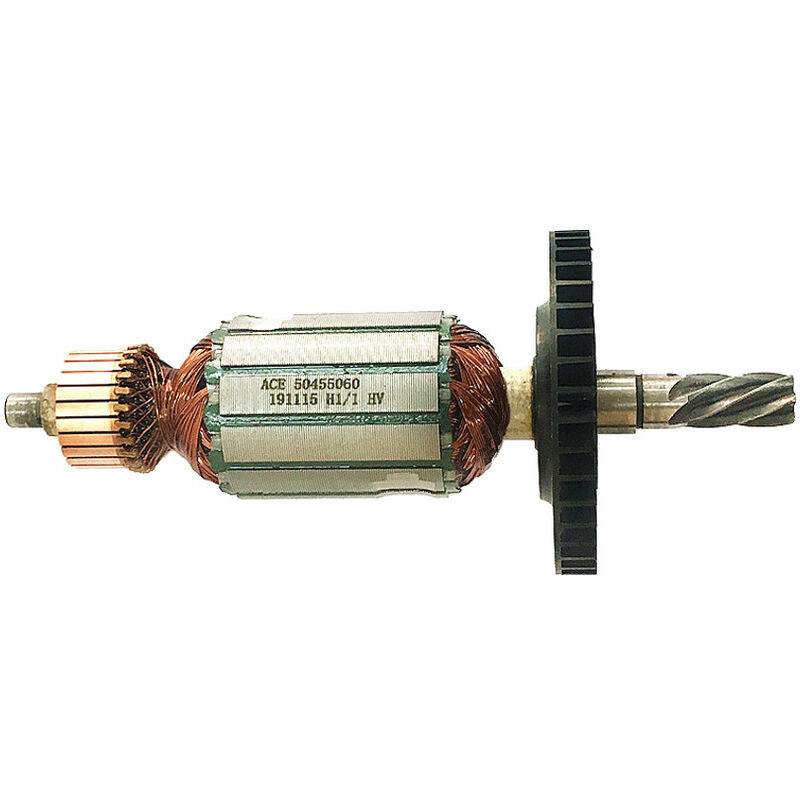 Image of Anker / Rotor / Motor Ersatzteil / Läufer / Kollektor / Polpaket mit Lüfter für Makita HM1100C HM1130C ersetzt 516288-7 / Abbruchhammer Stemmhammer