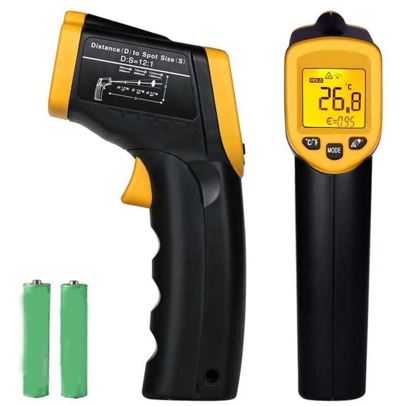 Image of Berührungsloses digitales Laser-Infrarot-Thermometer, Fleischthermometer, Temperaturpistole -50 ℃ 380 ℃