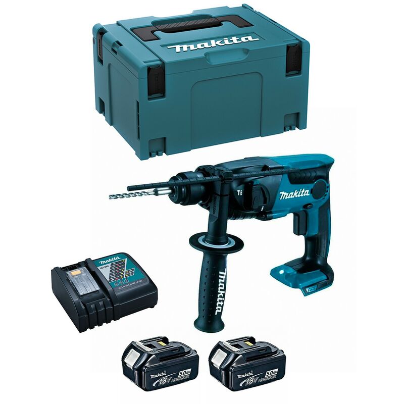 Image of Makita - Bohrhammer DHR165RTJ (2 x 5,0 Ah + DC18RC + makpac 3)