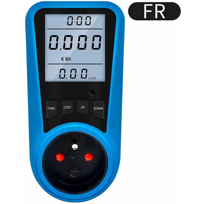 Image of Ulisem - Digitaler Leistungsmesser, EU-Stecker, AC-Voltmeter, Energietester, us uk au fr br it Regulierungsstecker