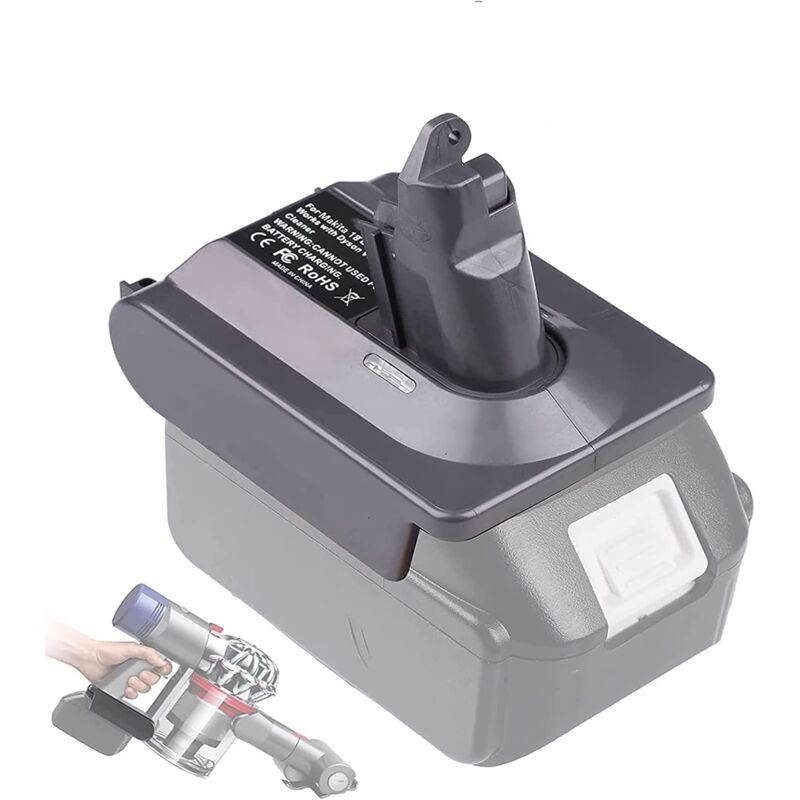 Image of Dyson V6 Akku-Adapter, MT18V6, wandelt für Makita 18 v Lithium-Akku in Dyson V6 Staubsauger Animal + Fluffy DC62 DC58 DC59 DC61 SV06 Handstaubsauger