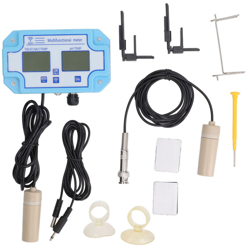 Image of Eosnow - Digitaler Wasserqualittstester, 3-in-1, PH-Temperatur, Salzgehalt, klares Display, Wasserqualittsprüfgert für Aquarien