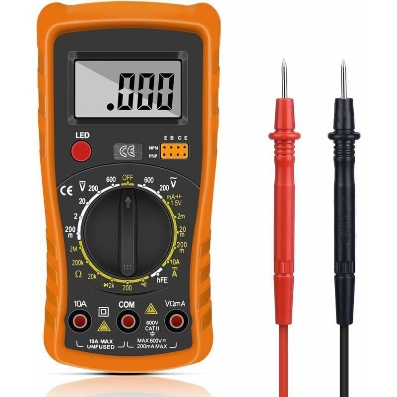 Image of Dolaso - Digitales Multimeter, digitales automatisches Multimeter, professioneller elektrischer Tester, Voltmeter/Widerstand/Kontinuität/Dioden.