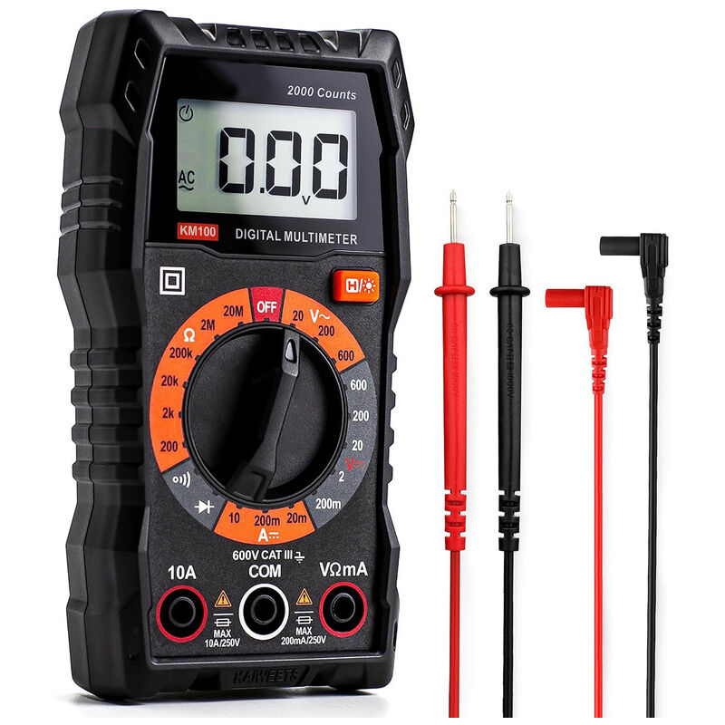 Image of Coocheer - Digitalmultimeter, Digitalmultimeter, 2000 Counts, Multifunktions-Voltmeter, elektrischer Tester, Ohmmeter, misst AC/DC-Spannung,