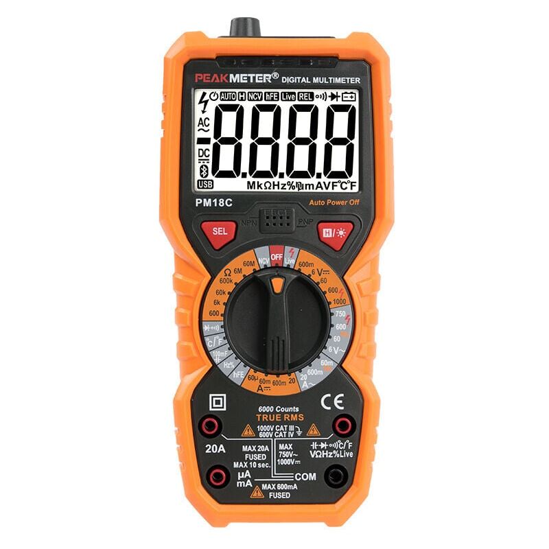 Image of Dolaso - Digitalmultimeter PM18C ac dc Automatischer digitaler elektrischer Tester Berührungsloses Voltmeter Amperemeter Ohmmeter Spannungsdetektor