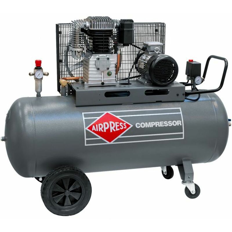 Image of Airpress - Druckluft-Kompressor 5,5 ps 4 kW 11 bar 270 Liter Kessel 400 Volt großer ölgeschmierter Kolben-Kompressor hk 700-300