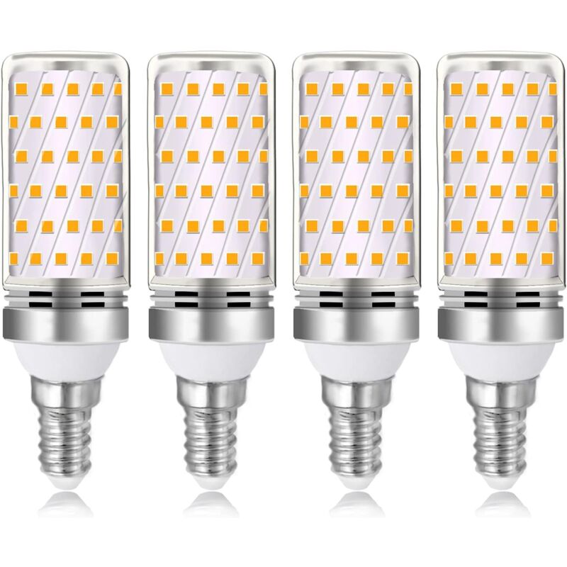 Image of E14 16W led Birne Warmweiß 3000K 1600lm, Halogenlampe Äquivalent E14 100W 120W, ac 230V, nicht dimmbar, 4St Ulisem