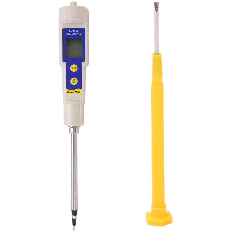 Image of EC315 Tragbarer Bodentester EC-Temperaturmessgert mit LCD-Bildschirm ℃/℉-Schalter für Grten Obstgrten - Eosnow