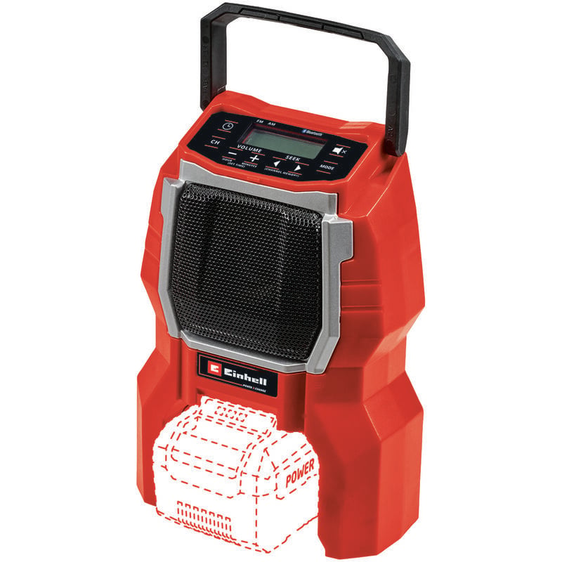 Image of Einhell - Akku-Radio tc-ar 18 Li - Solo (Lithium Ionen, 18 v, Power X-Change, am/fm, Bluetooth, ohne Akku und Ladegerät)