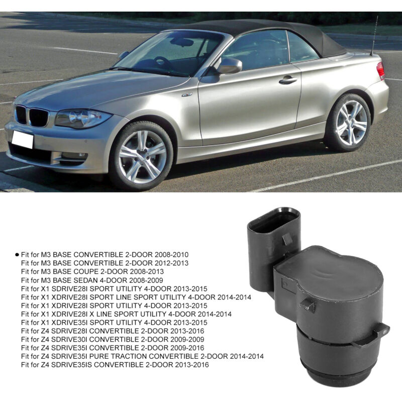 Image of Ej.Life 4-teiliger Parksensor, 66206934308 PDC-Parksensor Autoersatzteile Passend für Auto E81 E87 E88 E90 E91 E92 E93 R55 R56 Mini Z4