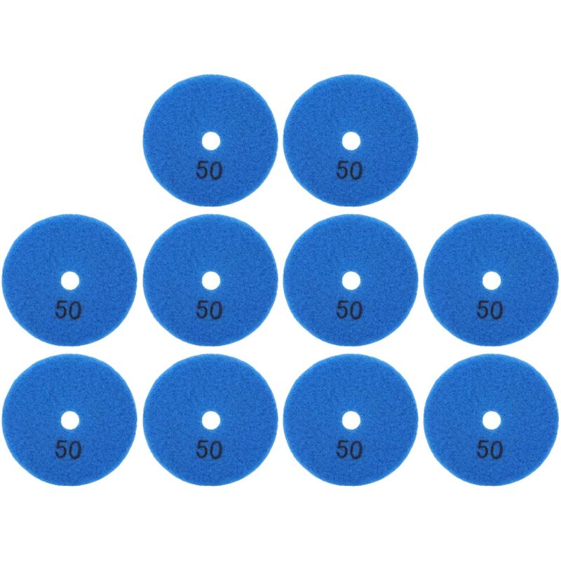 Image of 10 Stück 3-Zoll-Schleifscheiben, Polierdiamant, 50er Körnung, Polierunterlage Zum Polieren von Stein, Keramik, Terrazzo, Beton - Ej.life