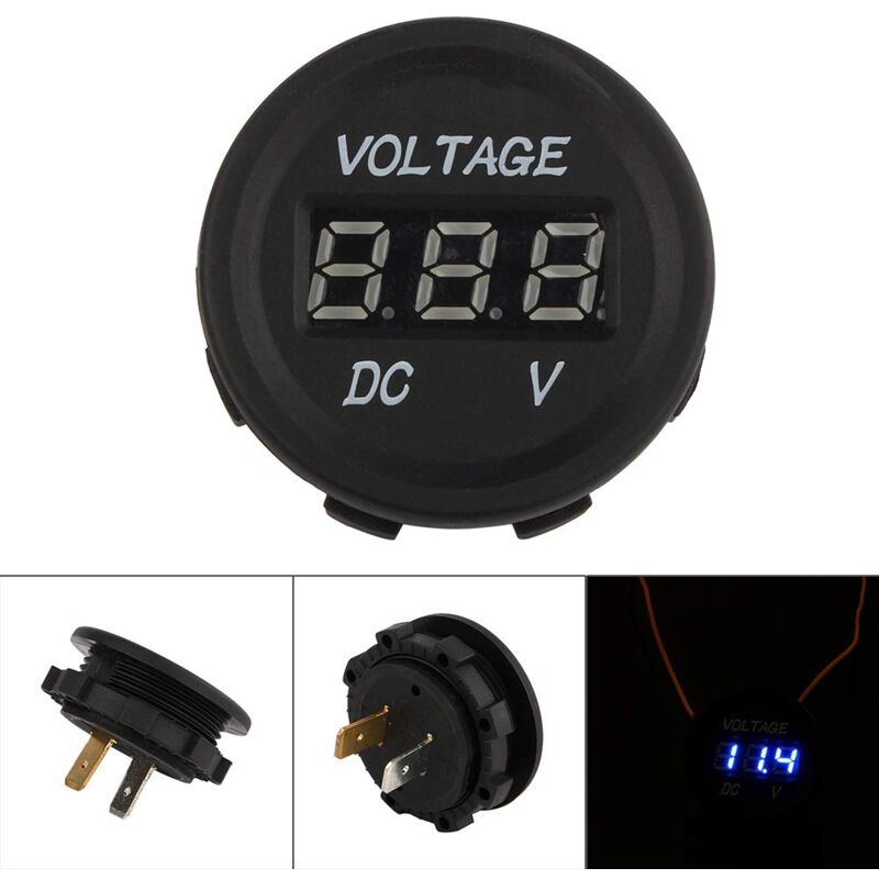 Image of Ej.life - 12 V-24 v Auto Motorrad led dc Digital Display Voltmeter Wasserdicht Meter zy für Volt Display 12 v dc v Display 12 v Digital dc v Anzeige