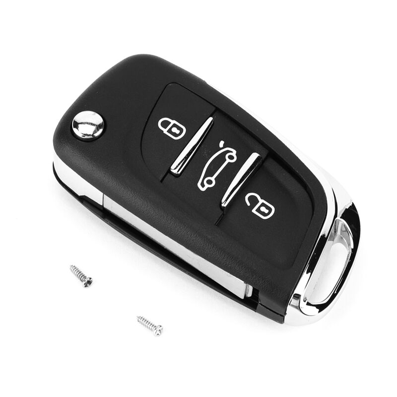 Image of 3 Tasten Auto Fernbedienung Flip Key Fob Case Blade Cover Shell Fit für Peugeot Partner 306 407 für Fernbedienung Schlüsselanhänger - Ej.life