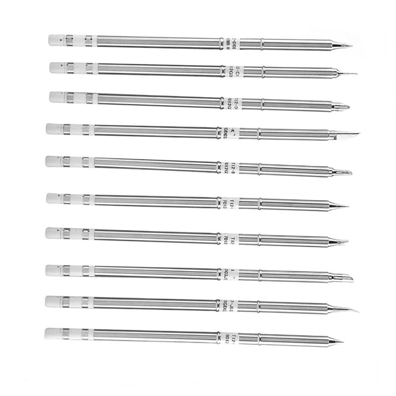 Image of Ej.life - T12 Serie Lötkolbenspitzen Schweißwerkzeug Ersatz für FX-951 Rework Station Spitzen Teile und Zubehör(Packung mit 10)