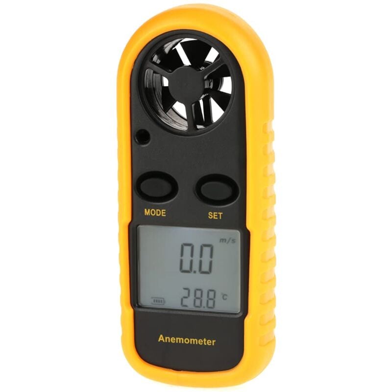 Image of Ej.life - Tragbares Digitales Anemometer, Windgeschwindigkeitsmesser Thermometer Wetterinstrumente Thermometer Windgeschwindigkeitsmesser