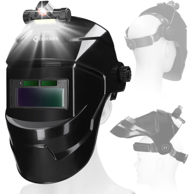 Image of True Color Auto-Schweißhelm, Solar-Schweißhelm mit automatischer Verdunkelung, große Ansicht, a - Ej.life