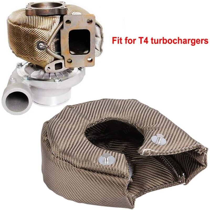 Image of Turbo Hitzeschutz, Turbo Decke Hitzeschutz Abdeckung Barriere Turbolader Abdeckung Wrap für T3 Turbolader(T4) - Ej.life