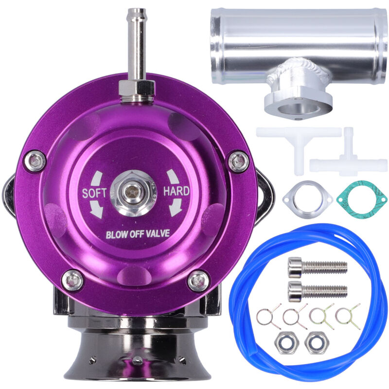 Image of Universal Aluminium Billet Turbo Blow Off Ventil, 2,5-Zoll-Flanschrohr Typ-RS Ablassventil Autozubeh Abblasventil sdd-bovgrsbl FPG250(violett)