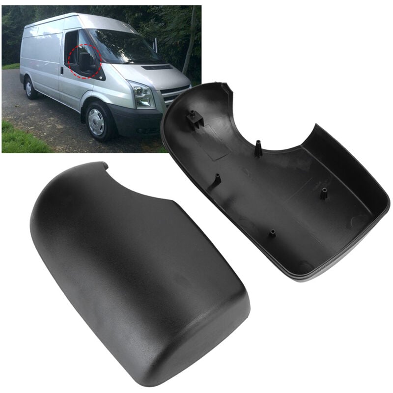 Image of Yctze Paar Rückspiegeldeckel Sicherungsseitenspiegel Kappe Passend für ford transit MK6 MK7 2000‑2013 - Ej.life