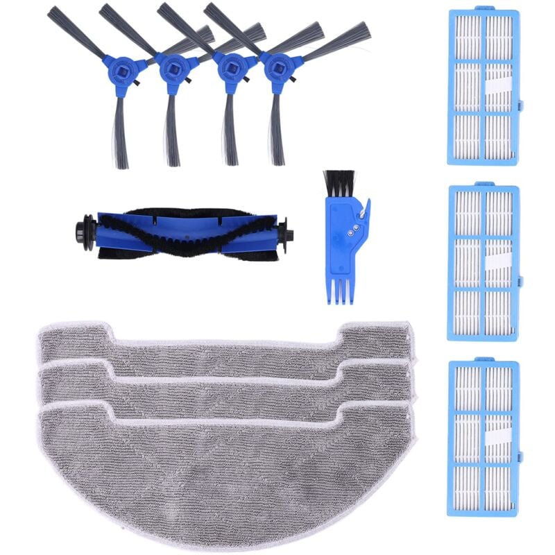 Image of Ej.Life Zubehör-Kit für Staubsauger, Staubsauger-Ersatzteile mit Seitenbürste Lappenfilter Hauptbürste Kompatibel mit Roboter-Staubsauger 850T