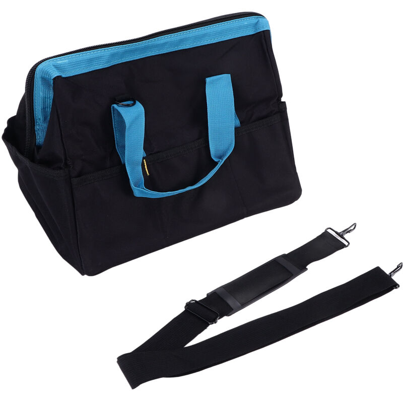 Image of Ej.life - Handwerkzeugtasche, Canvas-Werkzeugtasche mit Schultergurt, Ideale Mund-Werkzeugtasche, Hardware-Werkzeug-Aufbewahrungstasche (16 Zoll)