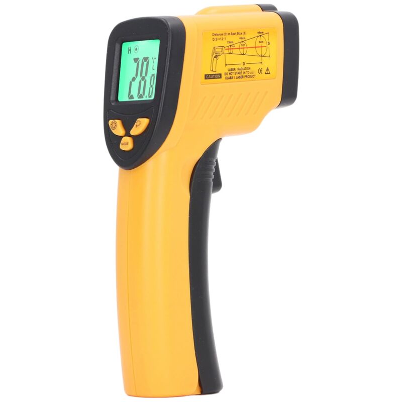 Image of Industrielles Infrarot-Thermometer, Berührungslos, Handlich, Temperaturmessung von 50 Bis 550 Grad Celsius, für Heißwasserleitungen,