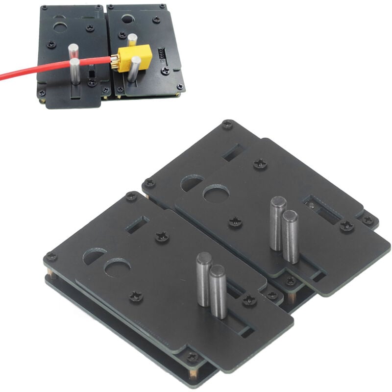 Image of Ej.life - Lötsockelbefestigung aus Legiertem Stahl, Xt90 Xt60 Ec5 Ec3 T-Stecker Xt30 Vorrichtung Lötwerkbank Lötstation Vorrichtung Lötwerkzeughalter