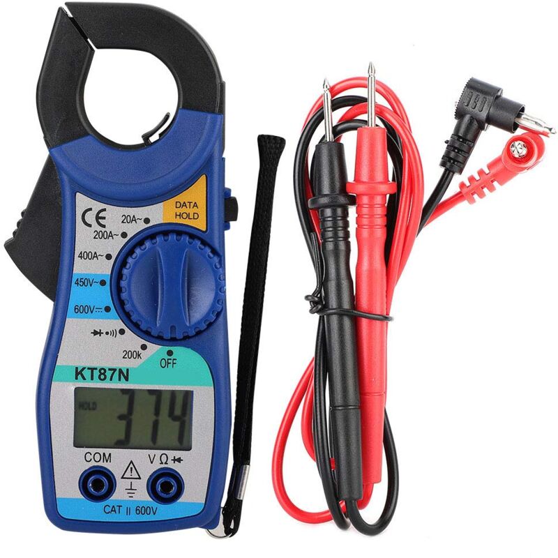 Image of Ej.Life Multimeter, KT87N 600 V/450 V DC/AC Digitales Zangenmessgerät 20-400 A Amperemeter Digitales Multimeter mit LCD Anzeige Misst Spannungstester