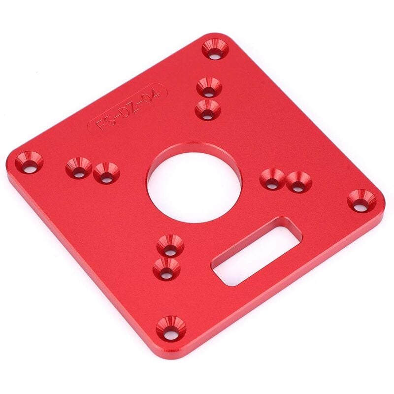 Image of Ej.life - Router Table Insert Plate, Router Insert Plate Router Table Insert Plate Aluminum Alloy 6061 Anodic Oxidation Engraving Router Table Plate