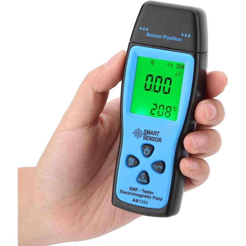 Image of Smart sensor AS1392 EMF-Messgerät, Digitaler Strahlungsdetektor für Elektromagnetische Felder, Mini-LCD-Display, EMF-Tester - Ej.life