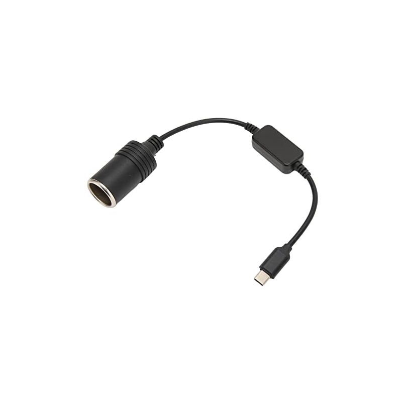 Image of Ej.life - Sxhlseller 5V usb c auf Zigarettenanzünder Adapter, 11,8 Zoll 5V usb c Stecker auf 12V Zigarettenanzünder Buchse Konverter Plug and Play,