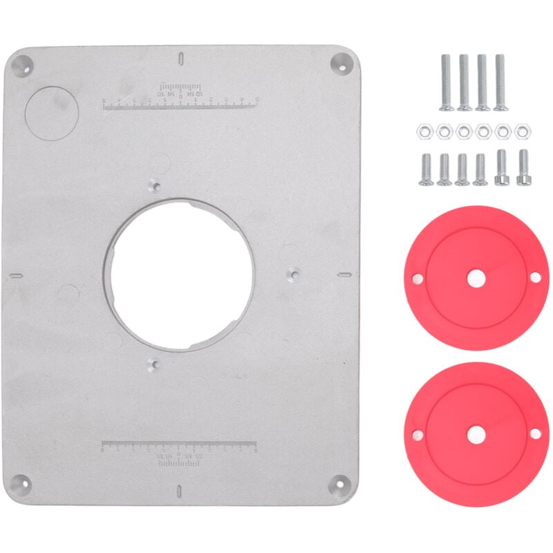 Image of Eosnow - 4-17/32 Zoll Aluminium-Frästisch-Einsatzplatte für 625 624 für Bosch 1611 1615 für feinrt 1800 für die Holzbearbeitung