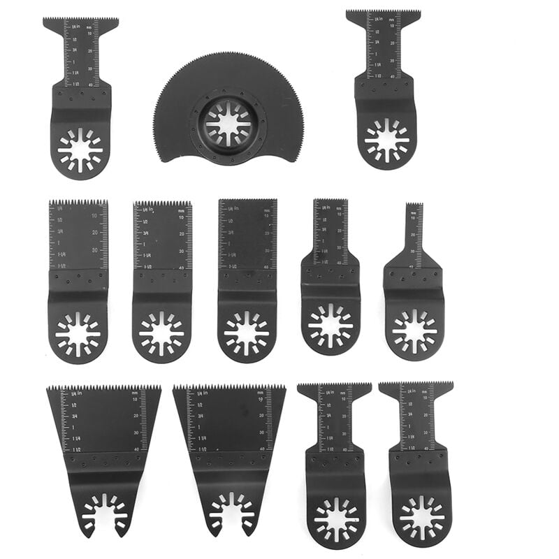 Image of 12 Stück standardmige oszillierende Multitool-Sgebltter, Elektrowerkzeugschneider - Eosnow