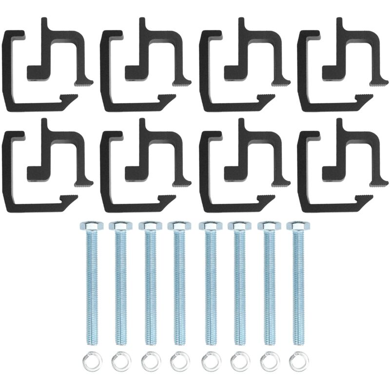 Image of 16 Stück LKW-Ladeflächenkappen-Topper-Befestigungsklemmen, Camper-Shell-Clips, Ersatz für Chevy Silverado 1500 2500 3500, Schwarz - Eosnow
