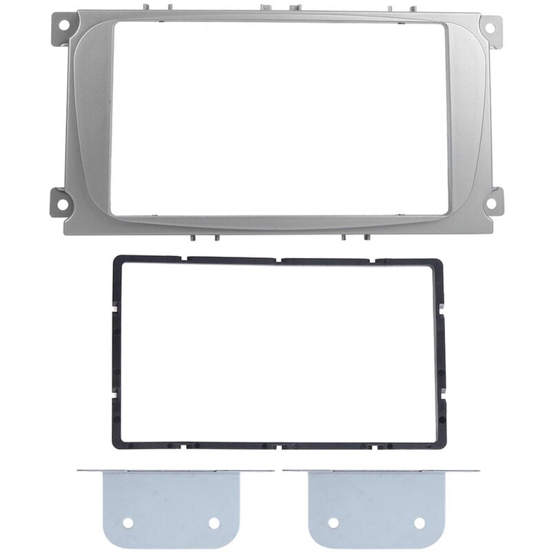 Image of 2Din 7in Navigation Blenden Rahmen dvd Radio Player Panel Trim Passend für Ford Focus 2004-2010 - Eosnow