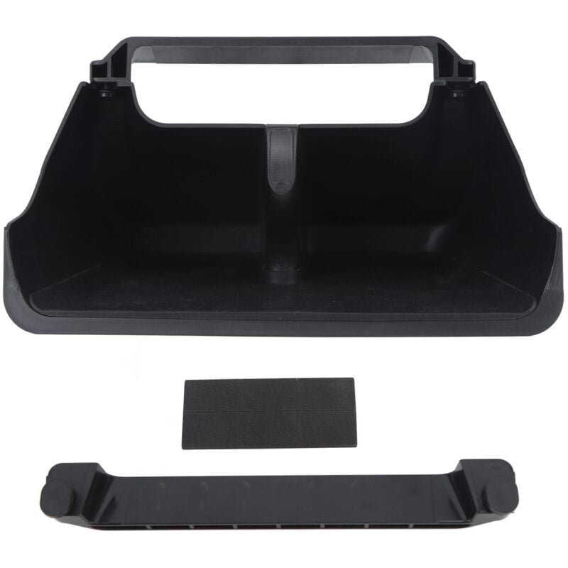 Image of Unter dem Bildschirm Aufbewahrungsbox Mittelkonsole Organizer Fach Ersatz für Tesla Model y Model 3 Schwarz - Eosnow