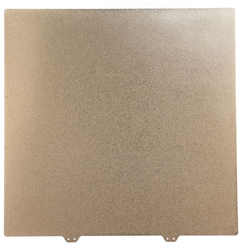 Image of Eosnow - PEI-Stahlplatte, PEI-Pulverbeschichtung, 377 x 370 mm, goldfarbene Heibett-Stahlplatte, 3D-Drucker-Zubehr für Ender 5 Plus, Stahlplatte