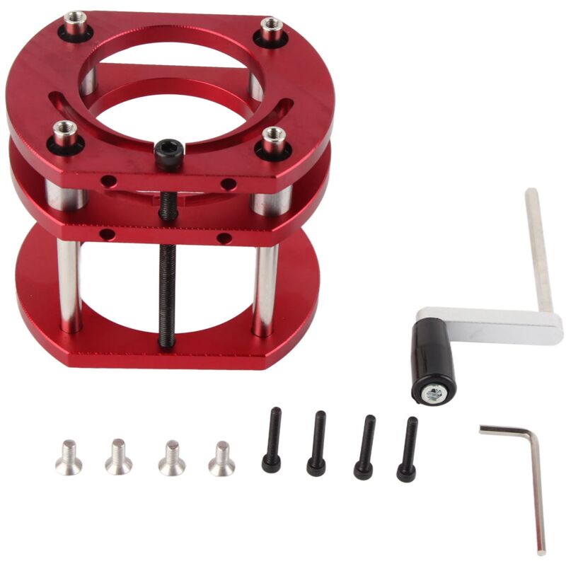 Image of Router-Lift-Basis, Aluminiumlegierung, Edelstahl, 4-Backen-Klemmung, Router-Tisch-Hebesystem-Basis - Eosnow