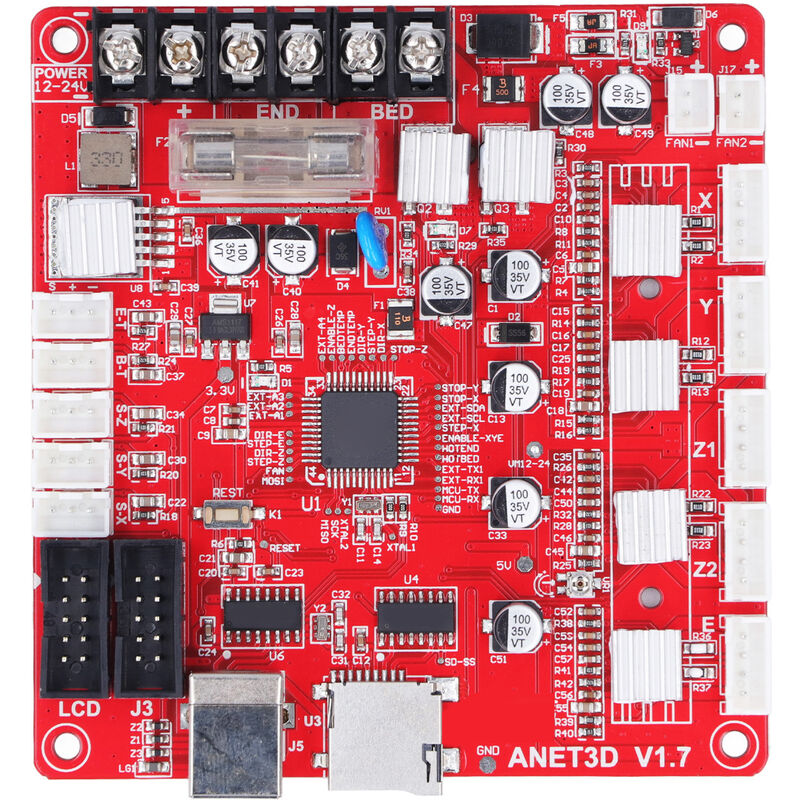 Image of Eosnow - Für Anet E12 3D Drucker Mainboard Desktop Drucker Motherboard Steuerplatine Modul 12-24V