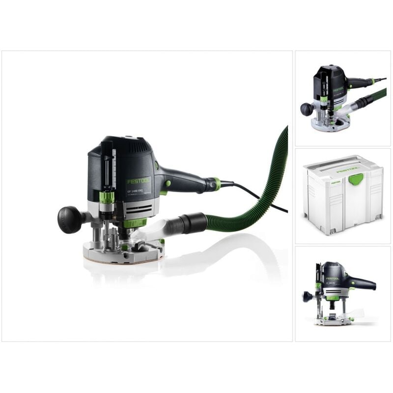 Image of Festool - of 1400 ebq-plus Oberfräse 1400W 70mm Hub im Systainer + Zubehör ( 574341 )