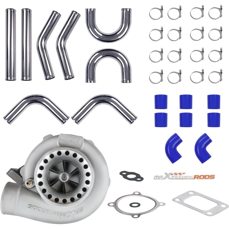 Image of GT35 GT3582 GT3582R Turbolader + Piping Pipe Kit for 4/6 Zylinder und 3.0L- 6.0L