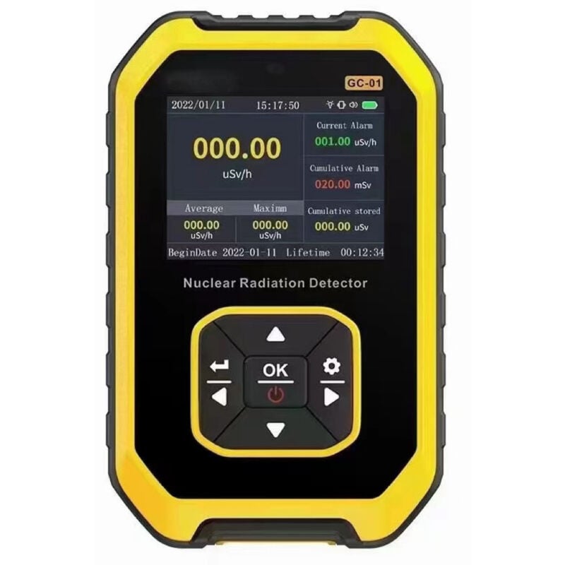 Image of Dolaso - Geigerzähler, tragbarer LCD-Digital-Geigerzähler, Nuklearstrahlungsdetektor, Dosimeter, Beta-Gamma-Tester