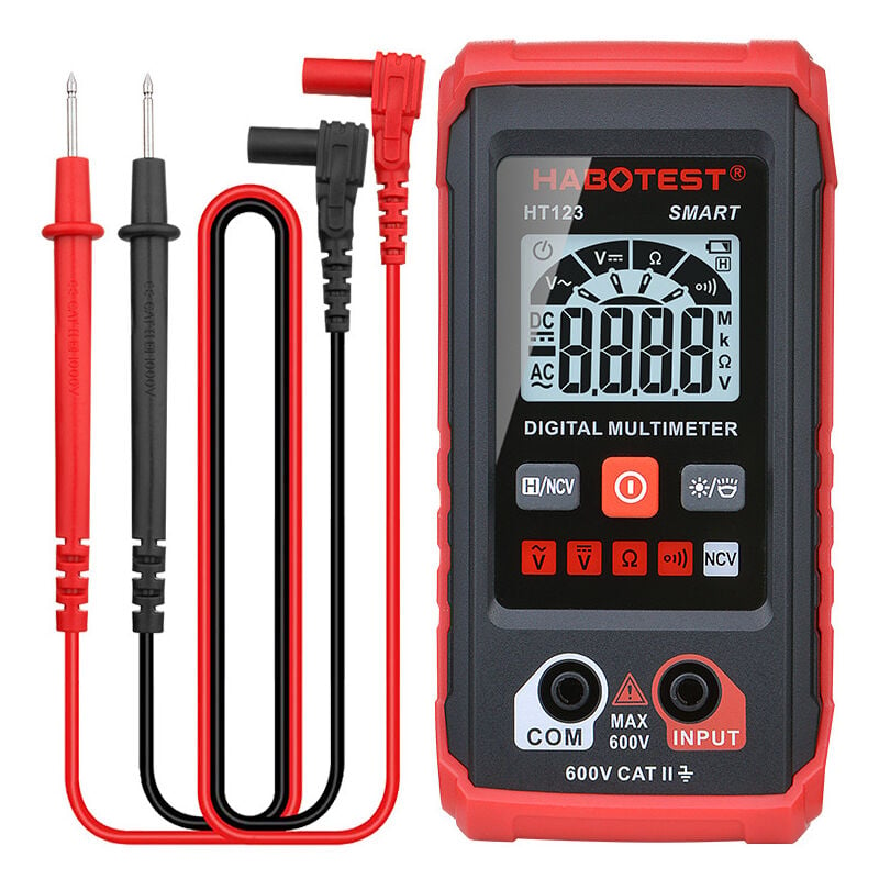 Image of Dolaso - HT-123 Digitalmultimeter, 2000 Messpunkte, intelligentes Voltmeter mit automatischer Bereichswahl, berührungslose Spannungsfunktion,