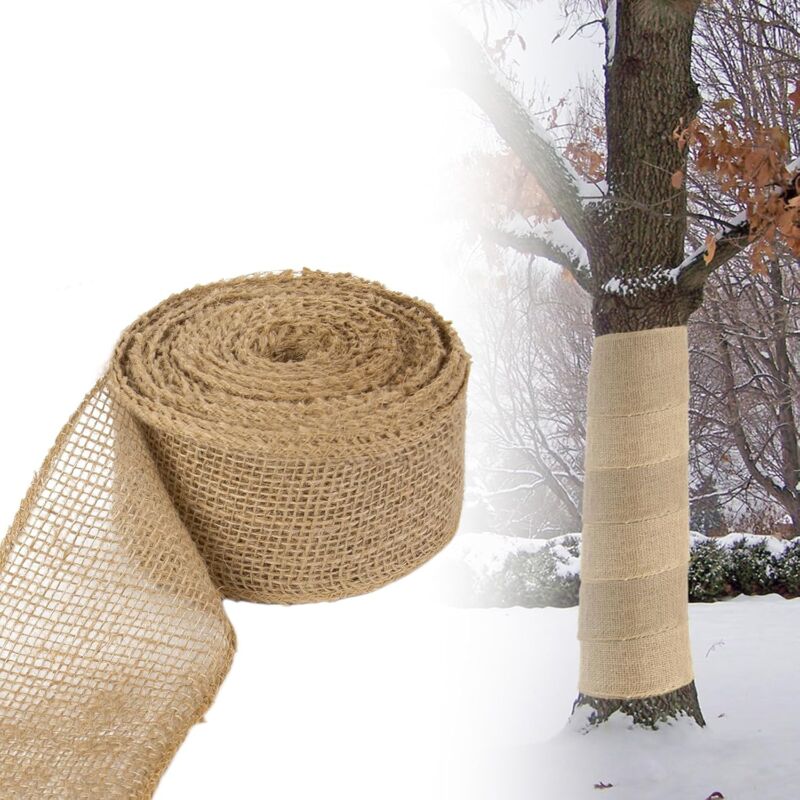 Image of Keyoung - Jute-Wickelstreifen 5CM x 20M, Winterschutz Juteband für Pflanzen Frostschutz und Feuchtigkeit, Nährstoffschutzbandage beim Umpflanzen von